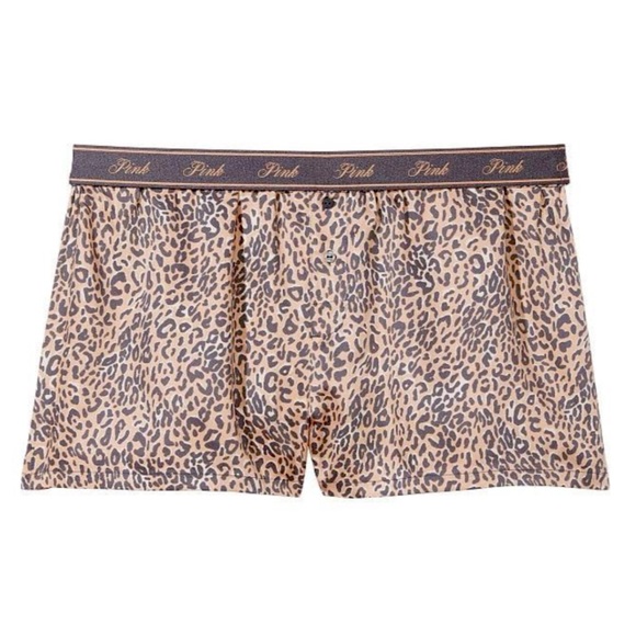 VICTORIA’S SECRET • PINK Tencel Cheetah Boxy Short - Picture 1 of 3